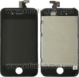 Ecran iPhone 4 Noir (LCD + Façade Tactile + Châssis)
