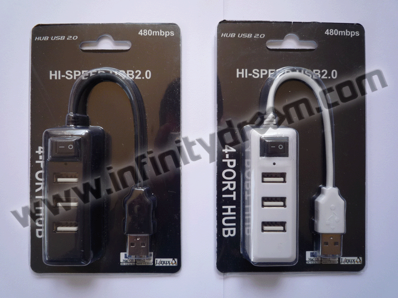 USB 2.0 Hub Switch - 4 Ports