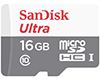MicroSDHC 16Go SanDisk Ultra