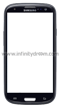 Vitre Ecran Noir Galaxy S3