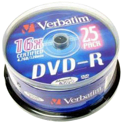 Verbatim DVD-R 16x Imprimable