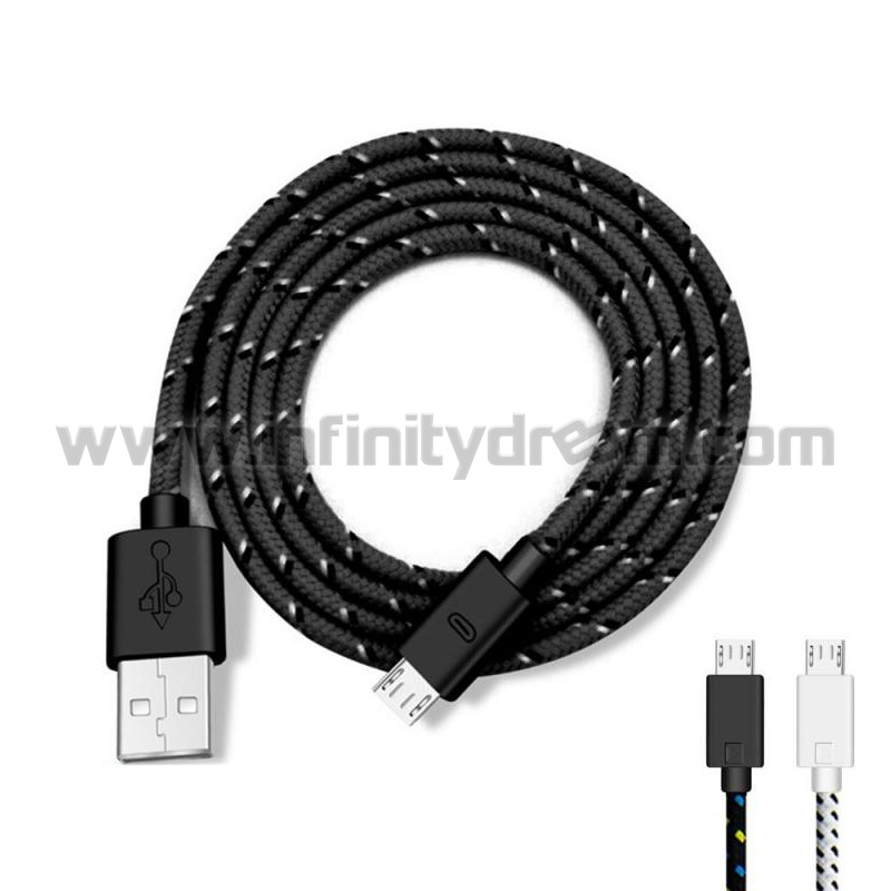 Micro USB 3A Cable - Nylon Cord