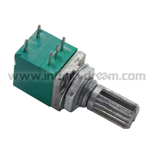 Potentiomètre Volume  B20K + Commutateur (5 Broches)