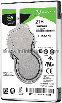 Seagate BarraCuda HDD 2.5\'\' Internal SATA III 2TB 5400 t/mn - ST2000LM015