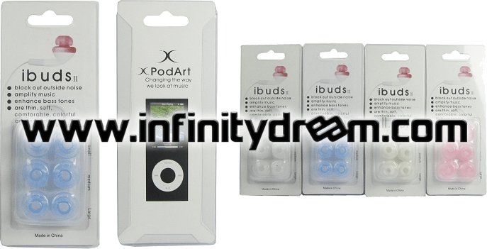 Silicone Earphone Cushions iBuds iPhone + iPod