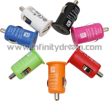 USB Car Charger Plug iPhone + iPod