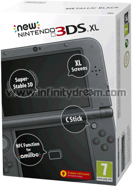 Nintendo New 3DS Console Metallic Black