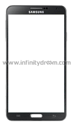 Screen Glass Black Galaxy Note 4