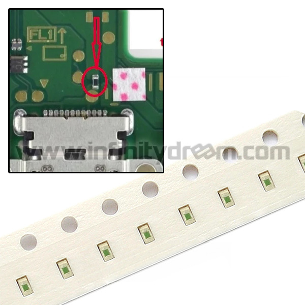 USB Type-C Input 0402 3A SMD Fuse Nintendo Switch