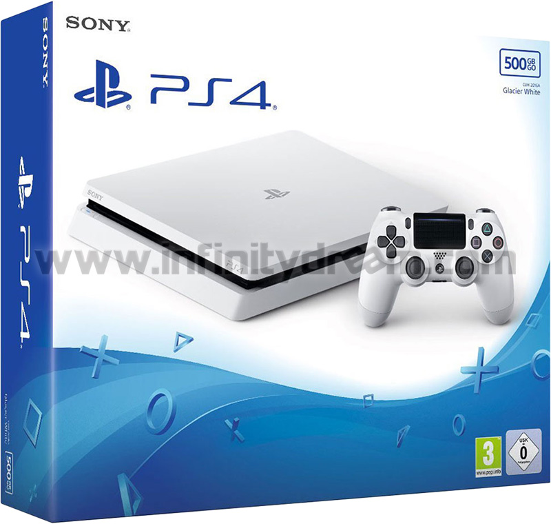 Console PS4 FW v5.05 - Blanche Glacier (Glacier White)