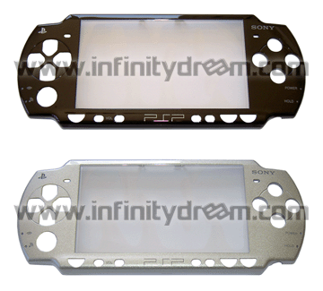 Original Faceplate Black PSP-2000 (Black/Silver/White)