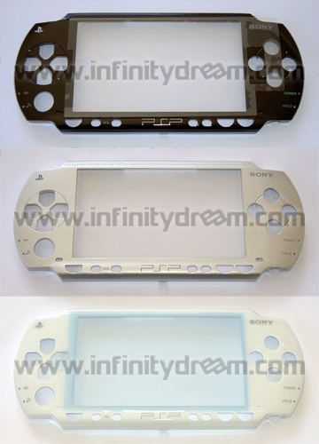 Original Faceplate PSP-1000 (Black/Silver/White)