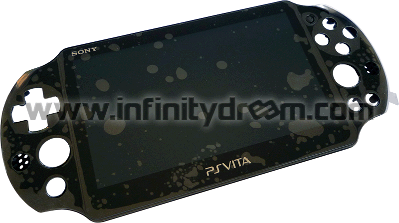 LCD Touch Screen + Faceplate Black PSVita 2000