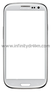 Vitre Samsung Galaxy S3 blanc