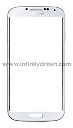 Vitre Ecran Blanc Samsung Galaxy S4 Mini I9190/I9195