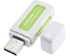 USB 2.0 Micro + SD/SDHC/MMC/RS-MMC Card Reader