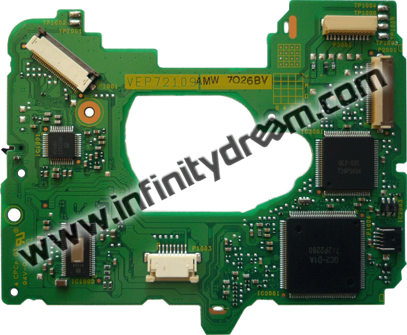 PCB Lecteur Wii - DMS, D2A, D2B, D2C, D2E