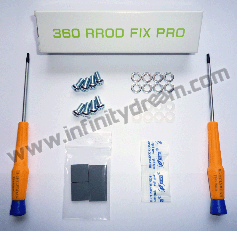 RROD Fix Pro X360 - Kit Réparation 3 Diodes Rouges + E73 / E74