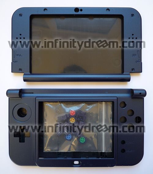 Millas Disgusto reembolso Full Original Shell New 3DS XL - Metallic Blue/Black - Infinitydream